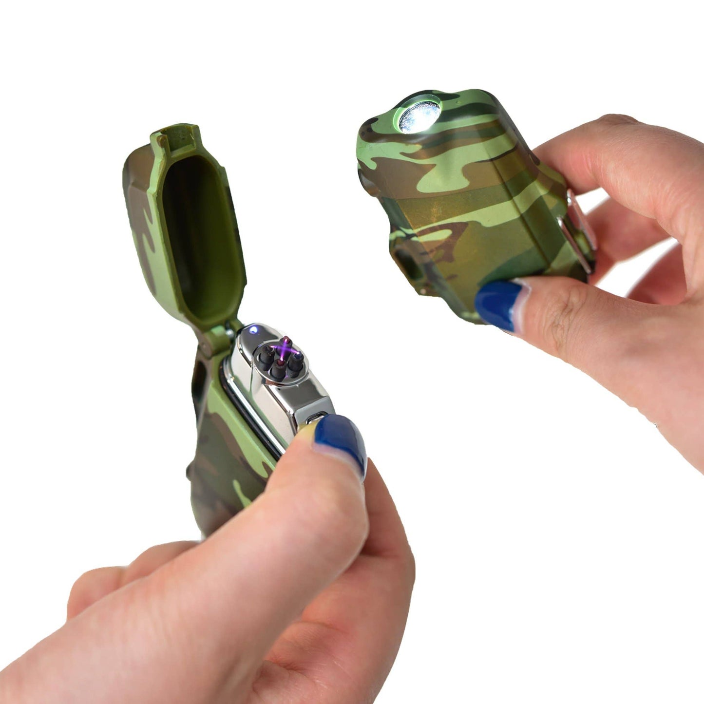 Quad-Core Arc Spark Lighter | USB Rechargeable w/ Flashlight
