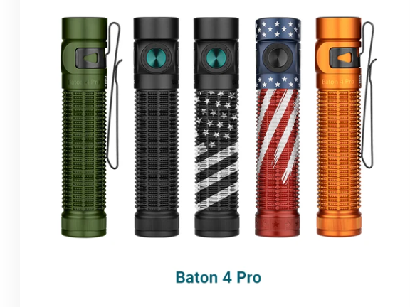 Olight Baton 4 Pro EDC Flashlight - all color variants