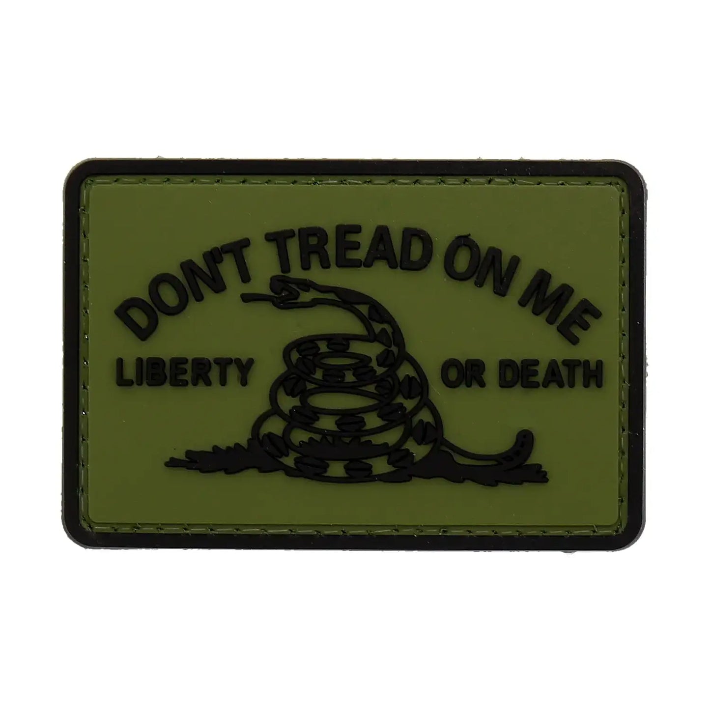 Liberty or Death Gadsden Flag Rubber Morale Patch